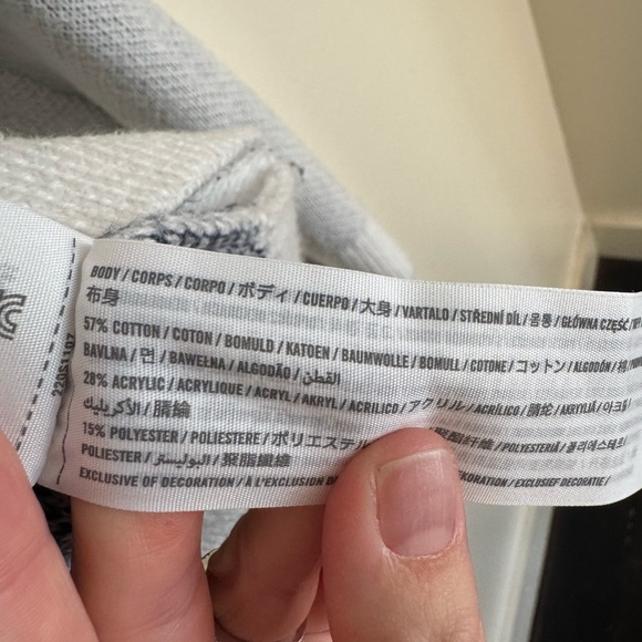 Abercrombie Kids Holiday Moose Crew Sweater Navy Christmas Knit Size 13/14 - Picture 6 of 10